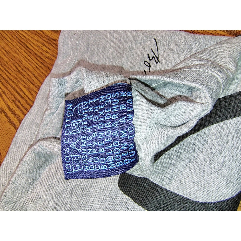 Bo Bendixen Men Large Gray Camel Graphic T-Shirt Danish Artist Cotton Tee - Picture 7 of 10